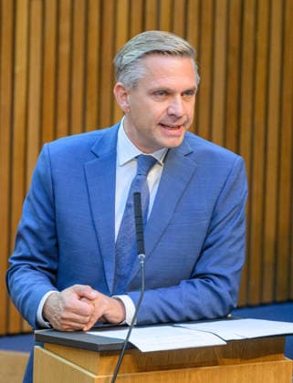 Vienna, September 28, 2026 99th Session of the National Council Special session on the adoption of the federal government’s fuel price cap PHOTO: Minister of Economic Affairs Wolfgang Hattmannsdorfer (ÖVP) 99th Session of the Austrian National Council Special session on the adoption of the federal government’s fuel price re