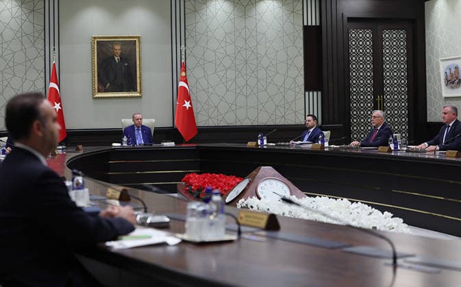 Turkish President Erdogan Chairs Presidential Cabinet Meeting in Ankara Turkish President Recep Tayyip Erdogan chairs a Presidential Cabinet meeting at the Presidential Complex in Ankara, Turkey, on September 28, 2026. Photo by Turkish presidency apaimages Istanbul Istanbul Turkey 280926_Turkey_TPO_00(7) Copyright: xapaimagesxTurkishxpresidencyx xapaimagesx