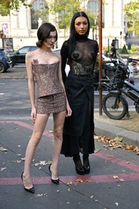 PFW Weinsanto Outside Arrivals JR Tess Kirby, Ogee arriving at Weinsanto show during Paris Fashion Week, in Paris, France on 28 September 2026. Photo by Julien Reynaud APS-Medias ABACAPRESS.COM Paris France  Copyright: xReynaudxJulien APS-Medias ABACAx