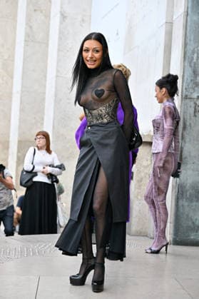 PFW Weinsanto Outside Arrivals JR Ogee arriving at Weinsanto show during Paris Fashion Week, in Paris, France on 28 September 2026. Photo by Julien Reynaud APS-Medias ABACAPRESS.COM Paris France  Copyright: xReynaudxJulien APS-Medias ABACAx
