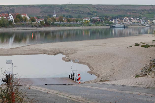 Ferry service suspended September 28, 2026. Due to low water levels, sandbars are protruding from the Rhine near Kornsand and Nierstein. At this low water level, the vehicle ferry can no longer dock. Dredging efforts to move the sand were unsuccessful. Ferry service has been suspended until further notice. To reach Mainz or Wo