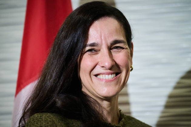 September 28, 2026, Toronto, On, Canada: Hungarian Minister of Foreign Affairs Anita Orban at the Pathways to Peace conference on the return of Ukrainian children held by Russian officials in Toronto, on Monday, Sept. 28, 2026. Toronto Canada  - ZUMAc35_ 20260928_zaf_c35_065 Copyright: xSammyxKoganx