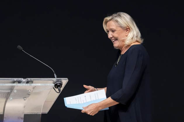 Paris, France September 28, 2026 - Le Grand Oral at the Paris Construction Show, where candidates for the 2027 French presidential election present their proposals regarding the construction and housing sectors. BATIMAT is an international trade fair for building and construction professionals. This year s edition takes place from September 28 to October 1 - Marine Le Pen POLITIQUE, BATIMAT, SECTEUR DE LA CONSTRUCTION, ECONOMIE, BTP  Copyright: xVincentxIsorex