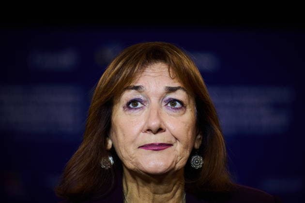 September 28, 2026, Toronto, On, Canada: European commissioner for the Mediterranean Dubravka Suica speaks at the Pathways to Peace conference on the return of Ukrainian children held by Russian officials in Toronto, on Monday, Sept. 28, 2026. Toronto Canada  - ZUMAc35_ 20260928_zaf_c35_078 Copyright: xSammyxKoganx