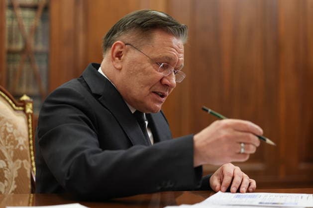 RUSSIA, MOSCOW - SEPTEMBER 28, 2026: Rosatom CEO Alexei Likhachev is seen during a meeting with Russia s President Putin in the Kremlin Moscow Russia  - ZUMAt113 20260928_zaa_t113_205 Copyright: xVyacheslavxProkofyevx