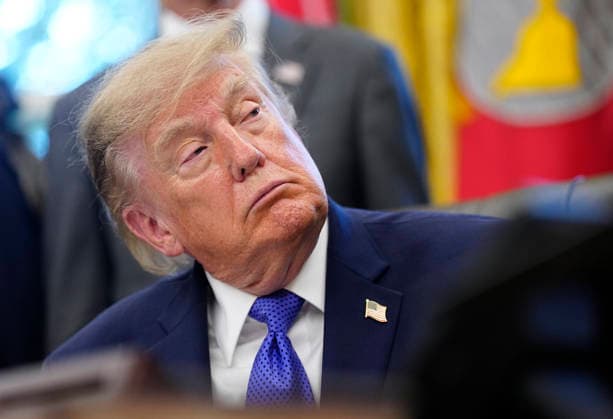 President Donald Trump delivers an announcement in the Oval Office of the White House in Washington, DC on Monday, September 28, 2026. Trump announced a nearly $15 billion investment by Mesabi Metallics to build the largest steel plant in U.S. history in Iowa.  WAP202609282002 BONNIExCASH