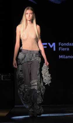 IPA89081097 - Milan, Italy B ICONIC MFW SS 27 Collection Fashion shows and artist performances In the photo: Benedetta Panuccio  Copyright: xNickxZonnax xNickxZonnax IPA89081097
