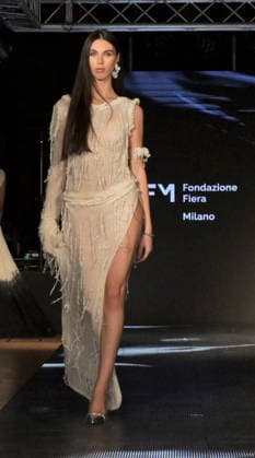IPA89081109 - Milan, Italy B ICONIC MFW SS 27 Collection Fashion shows and artist performances In the photo: Benedetta Panuccio  Copyright: xNickxZonnax xNickxZonnax IPA89081109