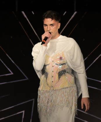 IPA89081141 - Milan, Italy B ICONIC MFW SS 27 Collection presentation of fashion shows and artist performances In the photo: Amelia, singer  Copyright: xNickxZonnax xNickxZonnax IPA89081141