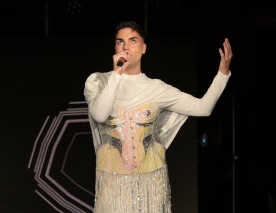 IPA89081145 - Milan, Italy B ICONIC MFW SS 27 Collection Fashion shows and artist performances In the photo: Amelia, singer  Copyright: xNickxZonnax xNickxZonnax IPA89081145