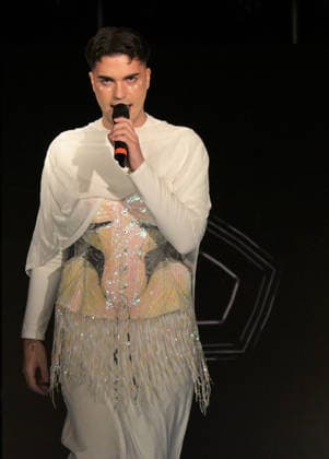 IPA89081149 - Milan, Italy B ICONIC MFW SS 27 Collection Fashion shows and artist performances In the photo: Amelia, singer  Copyright: xNickxZonnax xNickxZonnax IPA89081149