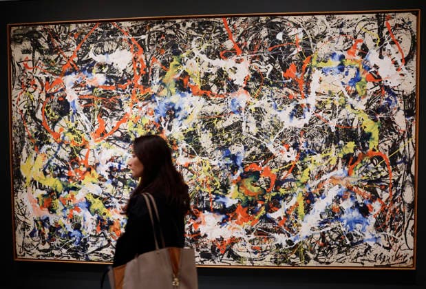 Guess view the art of Lee Krasner (1908–1984) and Jackson Pollock (1912–1956) when they attend a press preview for Krasner and Pollock: Past Continuous at The Met Fifth Avenue at The Metropolitan Museum of Art on Monday, September, 28 2026 in New York City. Krasner and Pollock: Past Continuous is the first major New York presentation devoted to either artist in more than 20 years. Featuring over 120 works, it is the first exhibition to look at the full arc of their careers together.  NYP20260928136 JOHNxANGELILLO