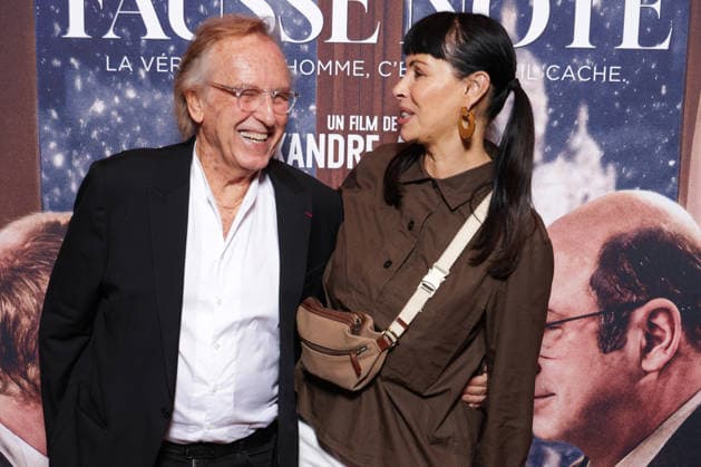 Fausse Note Premiere - Paris Alexandre Arcady and Mathilda May attend the photocall for the premiere of Fausse Note held at the Publicis Cinema in Paris, France on September 28, 2026. Photo by David Boyer ABACAPRESS.COM Paris France  Copyright: xBoyerxDavid ABACAx