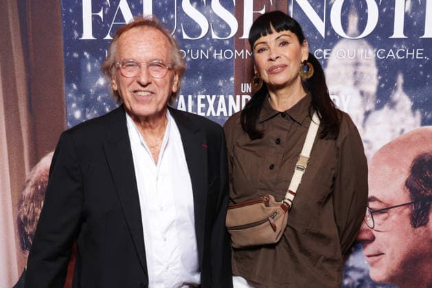 Fausse Note Premiere - Paris Alexandre Arcady, Mathilda May and Luís Filipe Rocha attend the photocall for the premiere of Fausse Note held at the Publicis Cinema in Paris, France on September 28, 2026. Photo by David Boyer ABACAPRESS.COM Paris France  Copyright: xBoyerxDavid ABACAx
