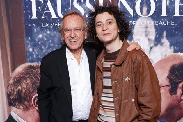 Fausse Note Premiere - Paris Alexandre Arcady and Roman Doduik attend the photocall for the premiere of Fausse Note held at the Publicis Cinema in Paris, France on September 28, 2026. Photo by David Boyer ABACAPRESS.COM Paris France  Copyright: xBoyerxDavid ABACAx