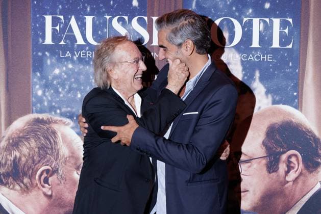 Fausse Note Premiere - Paris Alexandre Arcady and Ary Abittan attend the photocall for the premiere of Fausse Note held at the Publicis Cinema in Paris, France on September 28, 2026. Photo by David Boyer ABACAPRESS.COM Paris France  Copyright: xBoyerxDavid ABACAx