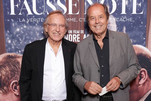 Fausse Note Premiere - Paris Alexandre Arcady and Christian Morin attend the photocall for the premiere of Fausse Note held at the Publicis Cinema in Paris, France on September 28, 2026. Photo by David Boyer ABACAPRESS.COM Paris France  Copyright: xBoyerxDavid ABACAx