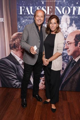 Fausse Note Premiere - Paris Christian Morin and Benedicte Morin attend the photocall for the premiere of Fausse Note held at the Publicis Cinema in Paris, France on September 28, 2026. Photo by David Boyer ABACAPRESS.COM Paris France  Copyright: xBoyerxDavid ABACAx