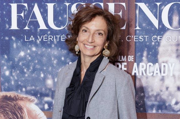 Fausse Note Premiere - Paris Audrey Azoulay attends the photocall for the premiere of Fausse Note held at the Publicis Cinema in Paris, France on September 28, 2026. Photo by David Boyer ABACAPRESS.COM Paris France  Copyright: xBoyerxDavid ABACAx