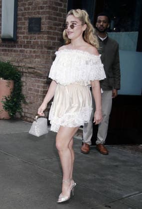 NEW YORK, NY- SEPTEMBER 28: Florence Pugh seen in New York City on September 28, 2026. Copyright: xRWx