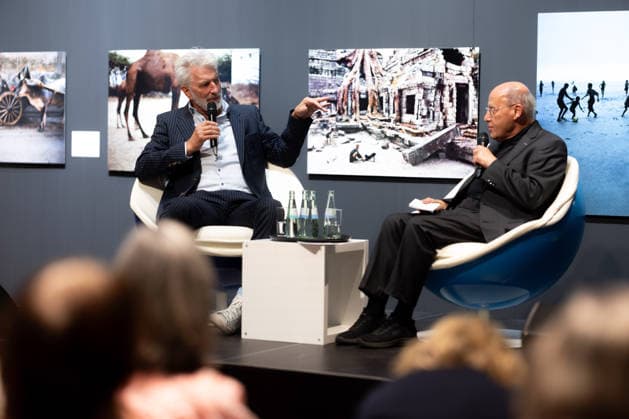 Tübingen, Gysi’s Encounters at the New Art Museum with Rufus Beck, September 28, 2026. Rufus Beck (left) in conversation with Gregor Gysi