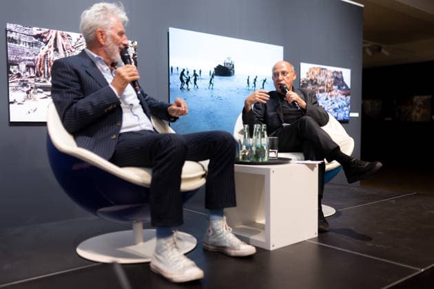 Tübingen, Gysi s Encounters at the New Art Museum with Rufus Beck, September 28, 2026. Rufus Beck (left) in conversation with Gregor Gysi