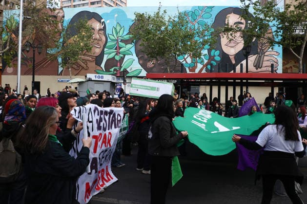 Santiago, September 28, 2026 The 8M Feminist Coordinating Committee is calling for a national Panuelazo on the global day of action for legal abortion. Dragomir Yankovic, Aton Chile, Santiago, Chile. Aton 1195062  Copyright: DRAGOMIRxYANKOVIC ATONxCHILE