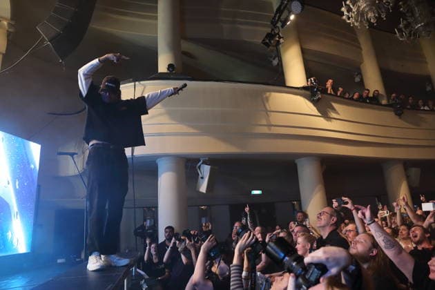 Joel Birch of the band The Amity Affliction at a concert at the Metropol in Berlin, September 28, 2026 The Amity Affliction Concert Berlin