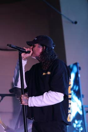 Joel Birch of the band The Amity Affliction at a concert at the Metropol in Berlin, September 28, 2026 The Amity Affliction Concert Berlin