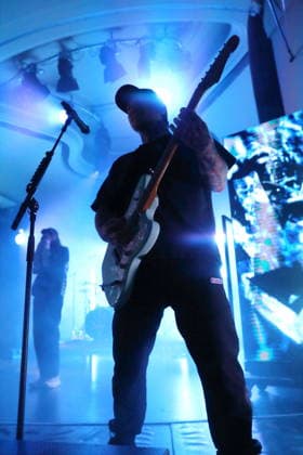 Joel Birch and Dan Brown (from left) of the band The Amity Affliction at a concert at the Metropol in Berlin on September 28, 2026. The Amity Affliction Concert in Berlin