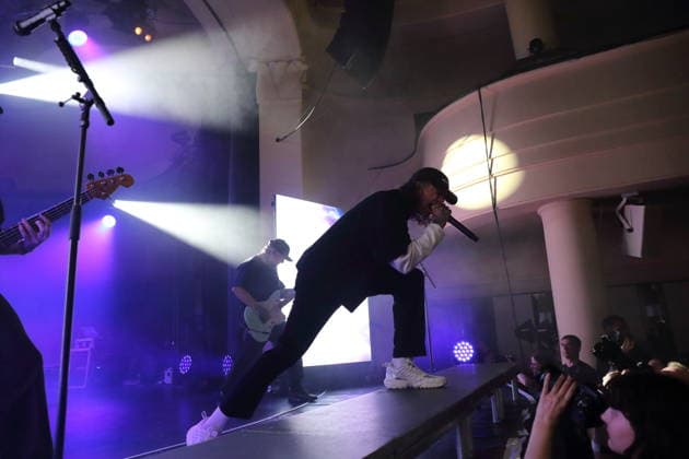 Joel Birch of the band The Amity Affliction at a concert at the Metropol in Berlin, September 28, 2026 The Amity Affliction Concert Berlin