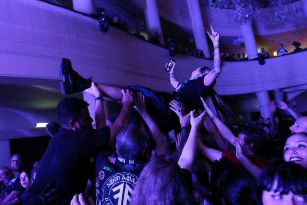 Fans of the band The Amity Affliction at a concert at the Metropol in Berlin, September 28, 2026 The Amity Affliction Concert Berlin