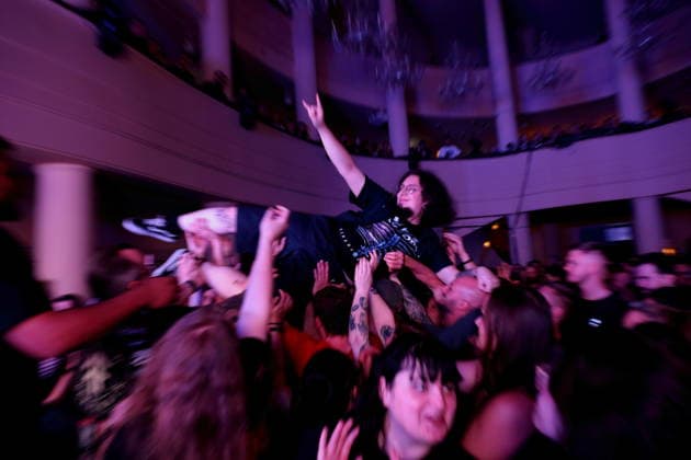Fans of the band The Amity Affliction at a concert at the Metropol in Berlin, September 28, 2026 The Amity Affliction Concert Berlin