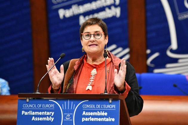 PACE President Petra Bayr attends autumn plenary session in Strasbourg STRASBOURG, FRANCE - SEPTEMBER 28: PACE President Petra Bayr delivers her opening address to the Assembly’s autumn plenary session at the Palais de l’Europe in Strasbourg, France on September 28, 2026. Ahmet Sel Anadolu Strasbourg France. Editorial use only. Please get in touch for any other usage.  Copyright: x2026xAnadoluxAhmetxSelx