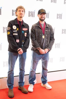 IPA89087544 - London, the red carpet at the 2026 BMI Awards. Pictured: Robbie Jay, James Daniel Lewis  Copyright: xCristinaxMasseix xCristinaxMasseix IPA89087544