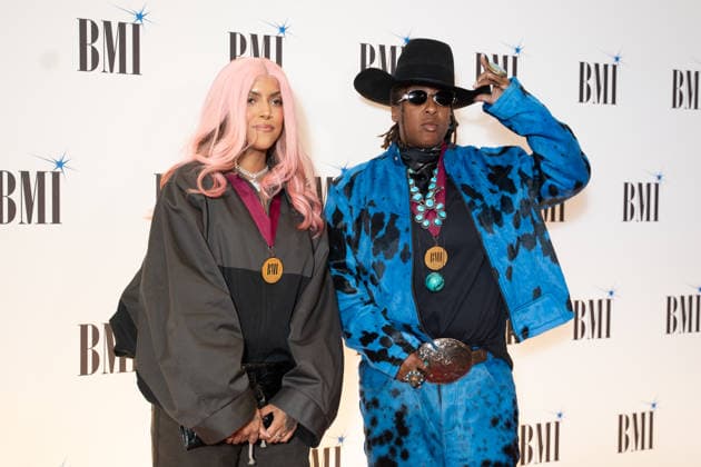 IPA89087614 - London, red carpet at the 2026 BMI Awards. Pictured: Roselilah and Atia Ink Boggs  Copyright: xCristinaxMasseix xCristinaxMasseix IPA89087614