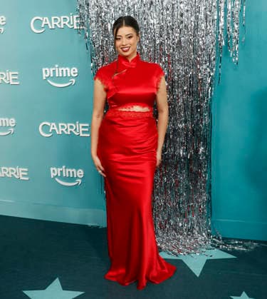 Amber Midthunder arrives on the red carpet at Amazon Prime s Carrie New York Premiere at Village East Cinema on Monday, September 28, 2026 in New York City.  NYP202609283114 JOHNxANGELILLO