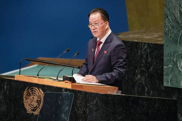 September 28, 2026, New York, New York, United States: DPRK Vice Minister of Foreign Affairs KIM SON GYONG addresses the General Assembly during the official final day of the General Debate of the 81st UN General Assembly. Kim reaffirmed PyongyangÃ¢â‚¬â ¢s position that its status as a nuclear-armed state is irreversible, defending its nuclear deterrent as necessary for national security while criticizing US-South Korea-Japan military cooperation and warning of growing confrontation on the Korean Peninsula. He also called for a stronger multilateral system and greater respect for state sovereignty. New York United States  - ZUMAo116 20260928_znp_o116_031 Copyright: xBiancaxOterox