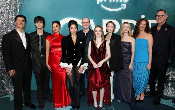 Prime Video s Carrie New York Premiere Joel Oulette, Arthur Conti, Amber Midthunder, Josie Totah, Mike Flanagan, Summer H. Howell, Samantha Sloyan, Alison Thornton, Kate Siegel and Matthew Lillard attending Prime Video s Carrie New York Premiere held at Village East by Anjelika Theater on September 28, 2026 in New York City, NY New York City Village East by Anjelika Theater NY USA Copyright: xStevenxBergman AFF-USA.COMx