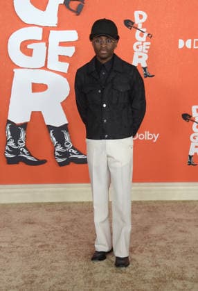 LOS ANGELES, CA - SEPTEMBER 28: Miles Caton at the Los Angeles Premiere of Warner Bros. Pictures Digger at Directors Village on September 28, 2026 in Los Angeles, California. Copyright: xJeffreyxMayerx
