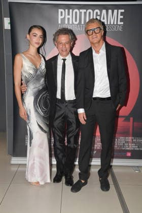 IPA89091871 - Rome, Cinema Adriano: Preview of the film Photogame: Self-Portrait of an Obsession. Pictured: Elisa Visari, Stefano Pesce, Alex Ruzzi  Copyright: xVincenzoxLandix xVincenzoxLandix IPA89091871