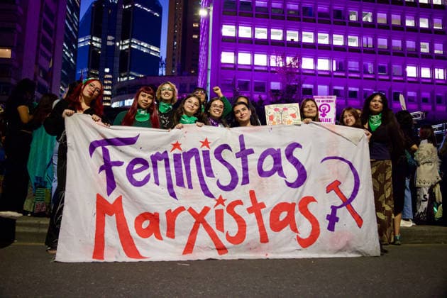 September 28, 2026, Bogota, Bogota D.C, Colombia: Women take part during the Global Day of Action for Access to Safe and Legal Abortion demonstration in Bogota, Colombia against the proposals on limitations on the acess to reproductive and sexual rights purposed by the new government on September 28, 2026. Bogota Colombia  - ZUMAvp1_ 20260928_zia_vp1_002 Copyright: xIsabellaxBobadillax