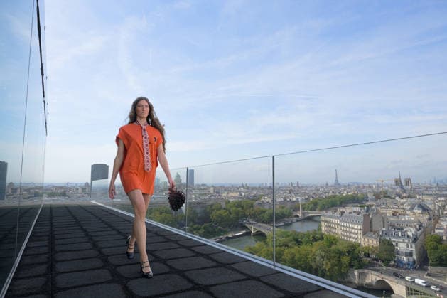 PFW - Maison J. Simone Runway A model walks the runway during the Maison J.Simone Womenswear Spring Summer 2027 show as part of Paris Fashion Week on September 28, 2026 in Paris, France. Photo by Jana Call me J ABACAPRESS.COM Paris France  Copyright: xJanaxCallxmexJ ABACAx