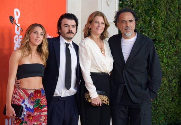 Digger Premiere - Los Angeles, USA LOS ANGELES, USA. September 28, 2026: Alejandro Gonzalez Inarritu, Maria Eladia Hagerman & Children at the premiere for Digger at Directors Village. Los Angeles CA USA  Copyright: xPaulxSmith Featureflashx