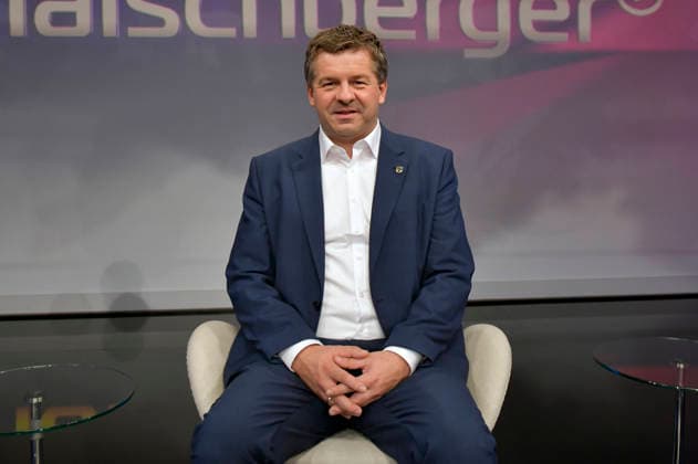 Sven Schulze on the ARD talk show *maischberger* at the studio in Berlin-Adlershof, Berlin, September 28, 2026 Foto:xM.xBehrensx xFuturexImagex maischberger2809_6927
