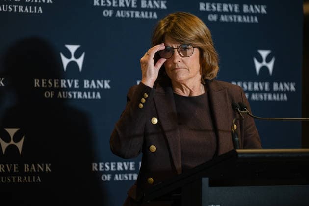 RBA RATES ANNOUNCEMENT, Reserve Bank Governor Michele Bullock speaks to media in Sydney, Tuesday, September 29, 2026. ( NO ARCHIVING  Copyright: xSarahxWilsonx 20260929174448808331