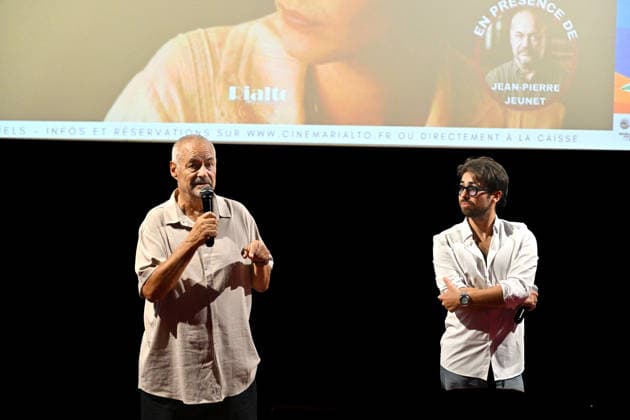 Jean-Pierre Jeunet and Charles Benoin, a producer and member of the festival staff, met with the audience at the Rialto cinema in Nice before the re-screening of his film *A Very Long Engagement* as part of the 8th edition of the Ciné Roman Festival at the Pathé Gare du Sud cinema in Nice, September 28, 2026 Jacovides Bebert Bestimage Jean-Pierre Jeunet met with the audience at the Rialto cinema in Nice before a screening of his film *A Very Long Engagement* as part of the 8th edition of the Ciné Roman Festival at the Pathé Gare du Sud cinema in Nice on September 28, 2026 NICE France  Copyright: xDominiquexJacovidesx-xBrunoxBebertx xBestimagexDominiquexJacovidesx-xBrunoxBebertx xBestimagex