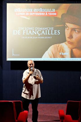 Jean-Pierre Jeunet met with the audience at the Rialto cinema in Nice before the re-screening of his film *A Very Long Engagement* as part of the 8th edition of the Ciné Roman Festival at the Cinéma Pathé Gare du Sud in Nice, September 28, 2026 Jacovides Bebert Bestimage Jean-Pierre Jeunet met with the audience at the Rialto cinema in Nice before a screening of his film *A Very Long Engagement* as part of the 8th edition of the Ciné Roman Festival at the Pathé Gare du Sud cinema in Nice on September 28, 2026 NICE, France  Copyright: xDominiquexJacovidesx-xBrunoxBebertx xBestimagexDominiquexJacovidesx-xBrunoxBebertx xBestimagex
