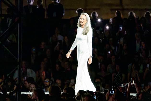 September 28, 2026, Paris, Fra, France: Andie MacDowell walking the runway at the LOREAL Paris fashion show Paris France  - ZUMAv140 20260928_zip_v140_007 Copyright: xReginaxVoroninax