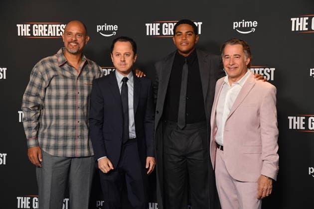IPA89099016 - Rome, Barberini Cinema: Photocall for the series The Greatest. Pictured: Ben Watkins, Giovanni Ribisi, Jaalen Best, Matthew Gross  Copyright: xVincenzoxLandix xVincenzoxLandix IPA89099016